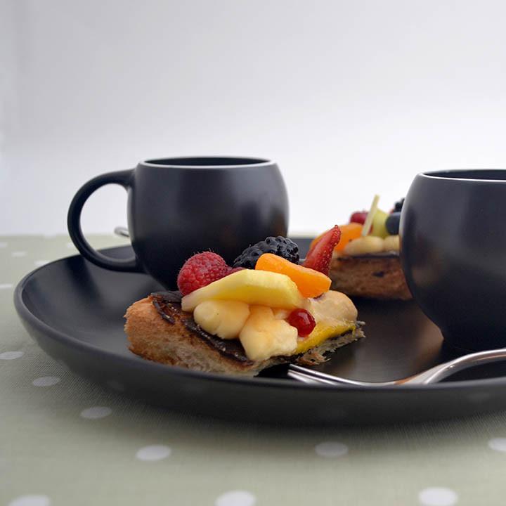 Eva Black Matte Cups