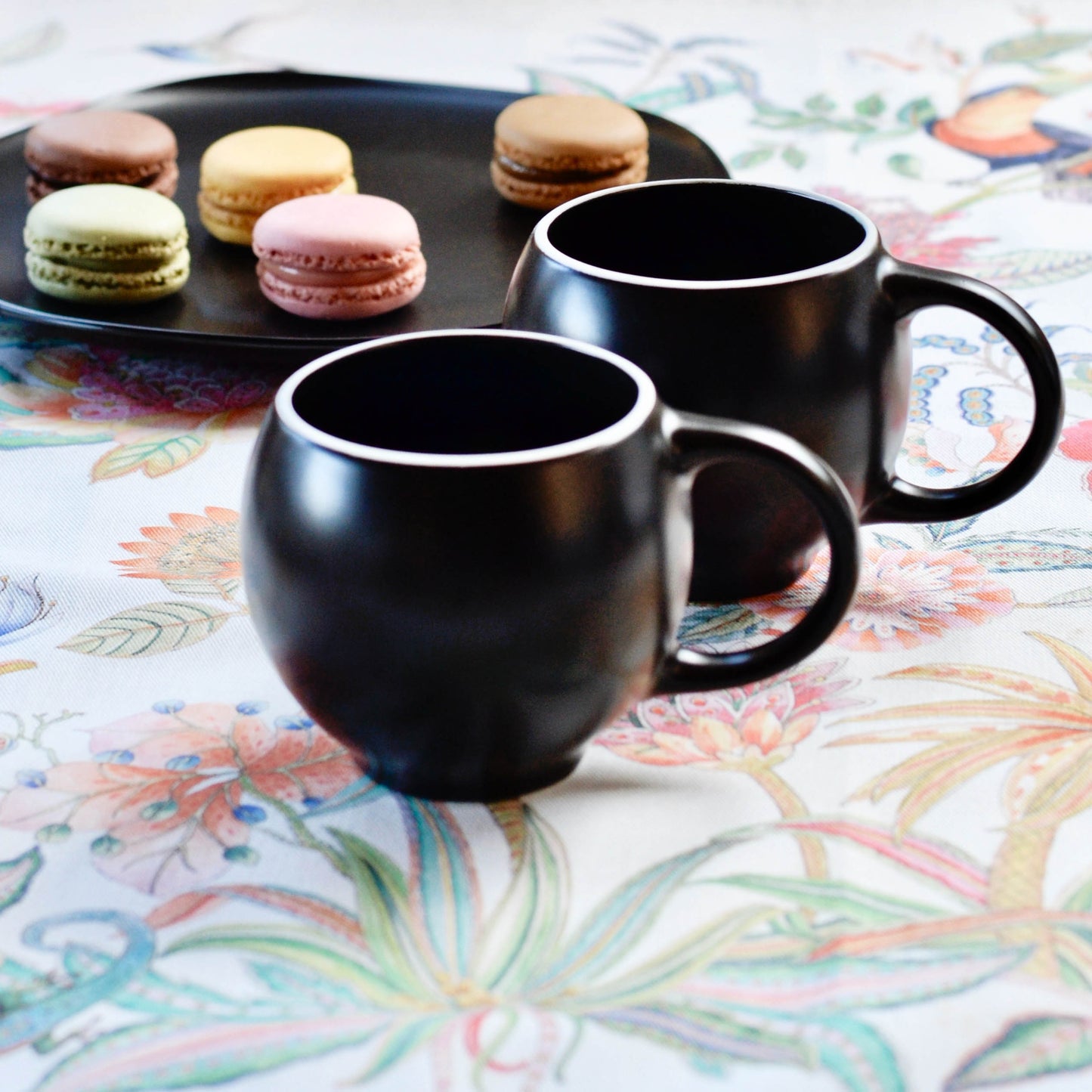 Eva Black Matte Cups